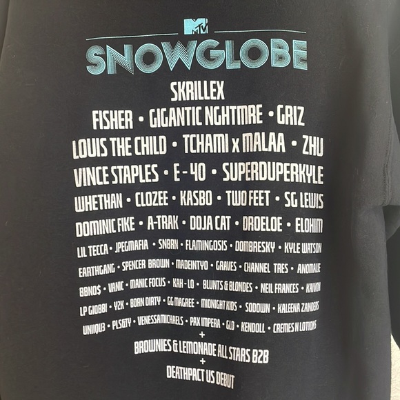 MTV Snowglobe Lake Tahoe Music Festival Hoodie - Picture 3 of 4